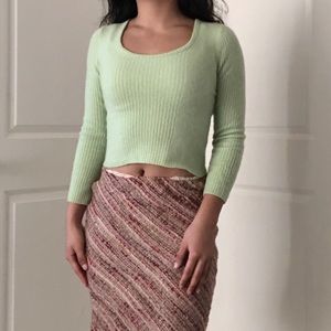 Vintage Pistachio Cashmere Sweater